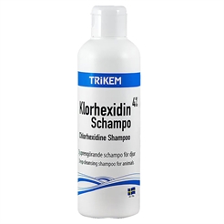 Trikem Klorhexidin Shampoo Til Dyr Utrolig Dybderensende 4% 200ml